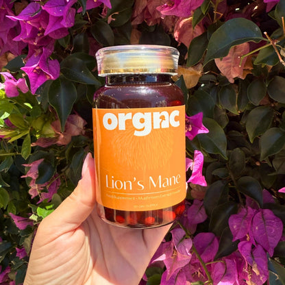 Lion’s Mane Orgnc Bottle in Hands